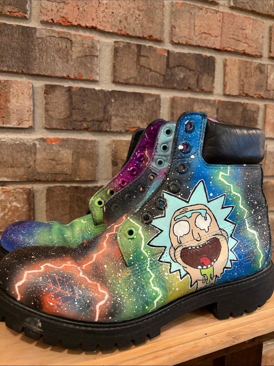 Timberland Multicolor Galaxy Rick & Morty Graphic Boots main image 4